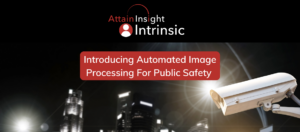 A picture of a traffic camera with the title "Announcing Intrinsic’s New License Plate and Facial Recognition Connectors for IBM Identity Insight"