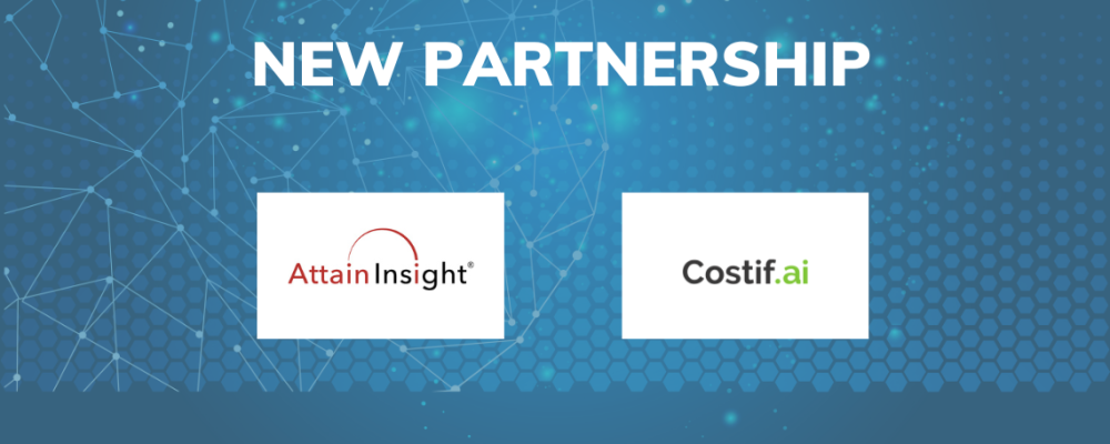 Image depicting Costif.ai & Attain Insight Partnership Announcement